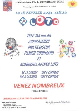 Affiche LOTO 18-02-2024