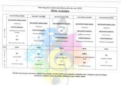 MATER - Mercredis Mai 2025