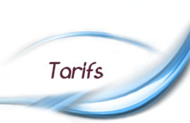 TARIFS GARDERIE