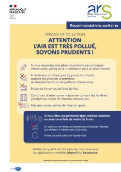 Recommandations épisode pollution