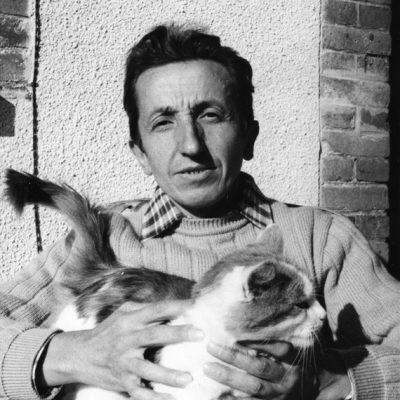François Fiedler - Avec son chat