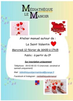 flyer saint valentin médiathèque