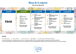 menus du 21-04 au 25-04